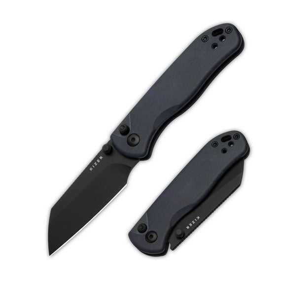 Kizer Drop Bear 2 Folding Pocket Knife Nitro-V Blade Blue Richlite Handle V3619.2CS1