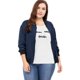 thumbnail image 4 of Chaqueta Bomber LigeBolsillo uxcell Azul Oscuro XL, 4 of 7