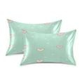 thumbnail image 2 of Love Pattern Satin Pillowcase 20''x26'' Double-Sided Print Soft Wrinkle Resistant, 2 of 9