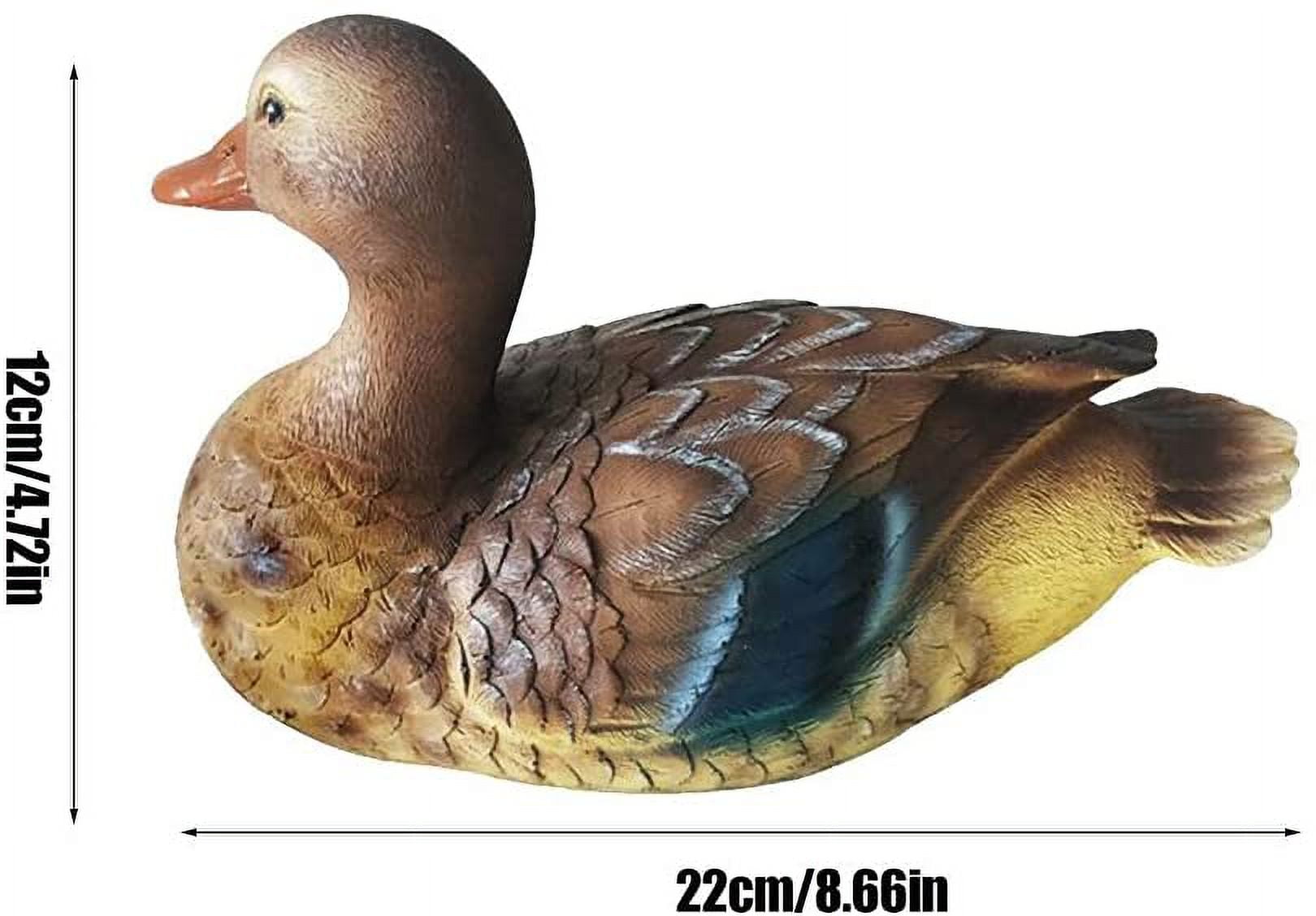 Liho Duck Sculpture,Floating Pond Decor Garden Pool Decoration Resin Duck Statue with Sturdy Material, for Garden Pond, Pool Decor (Fishery) A605