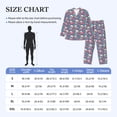 thumbnail image 4 of Naloa happy Skull rose Men’s Pajamas Set - Long Sleeve Button Down Sleep Shirt and Pajama Bottoms Sleepwear Set-X-Large, 4 of 7