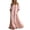 Pink, variant on Gytharion Women's Off Shoulder Dresses Three Quarter Sleeve Formal Style Maxi Dresses Flowy Long Length Classic Party Dresses