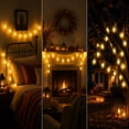 thumbnail image 6 of Halloween Ghost String Lights,Warm White LED Ghost Garland for Indoor Wall Window Fireplace Hanging,Spooky Halloween Party Holiday Decorative Lighting, 6 of 8