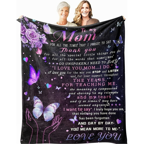 LHSHID Gifts for Mom from Daughter Mom Gifts Throw Blankets 50"x60"