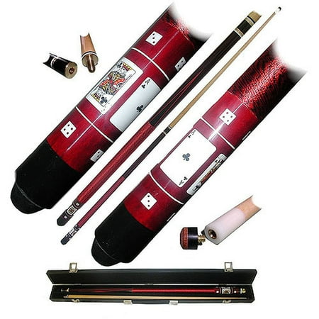 Red Royal Flush Poker Pool Stick