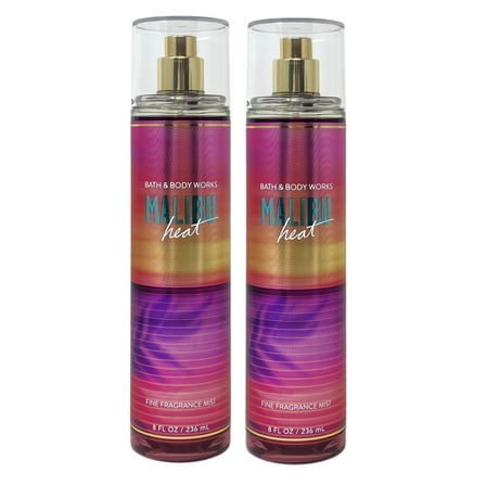 Bath & Body Works Malibu Heat 2 Pack Fine Fragrance Mist Set - Full Size