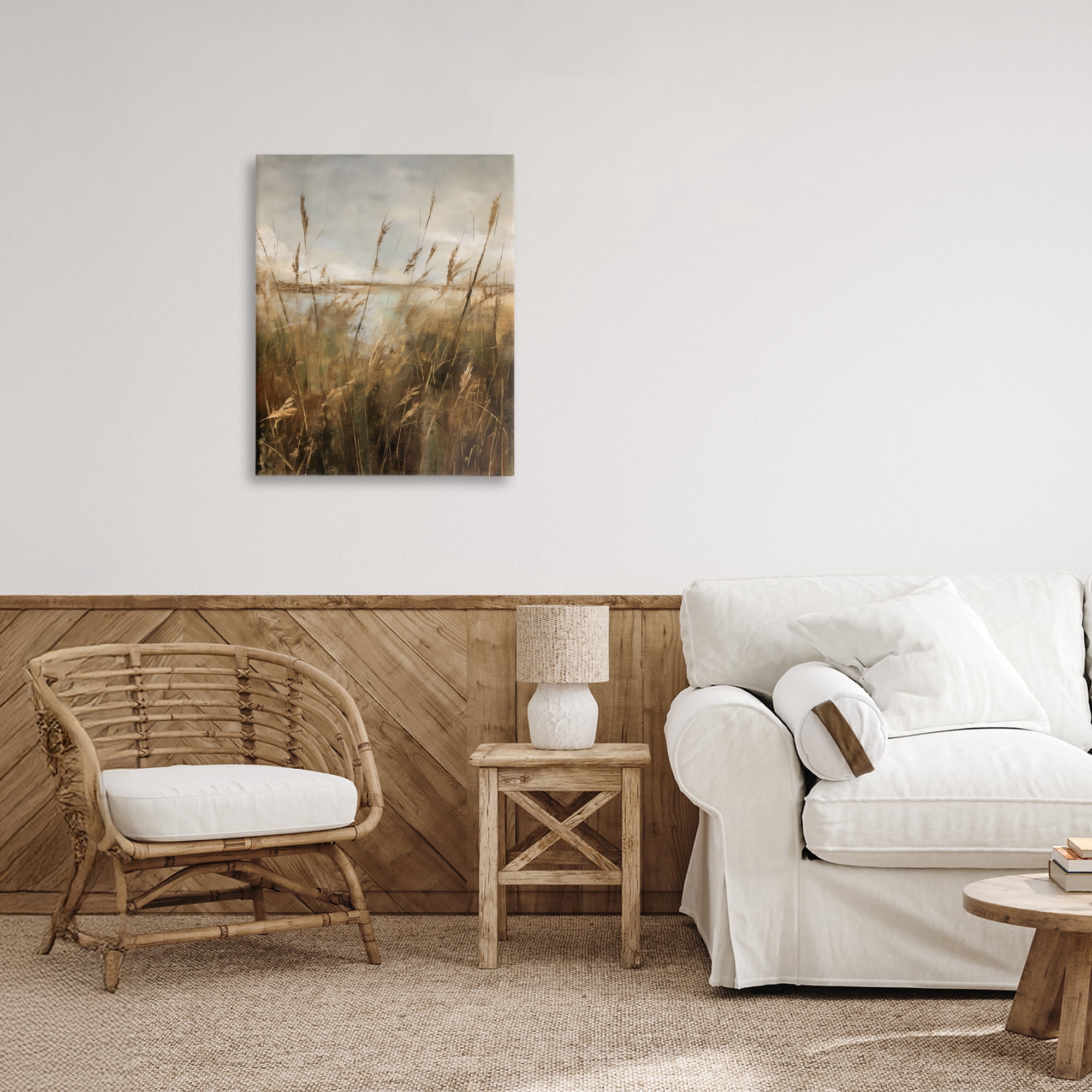 Stupell Industries Tall Grass Beside Quiet Lake Canvas Wall Art, design by Creative Studio