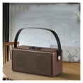 thumbnail image 2 of Collection de Haut-Parleurs Bluetooth en Bois Rétro Subwoofer Portable en Cuir pour Ordinateur Mobile Maison Extérieur, Son Élevé, 2 of 4