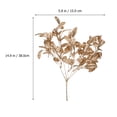 thumbnail image 2 of WRITWAA 3-Pack Decorative Artificial Golden Round Leaves for Crafts, Event Decorations, Party Props, Plastic Leaf Accents, 2 of 7