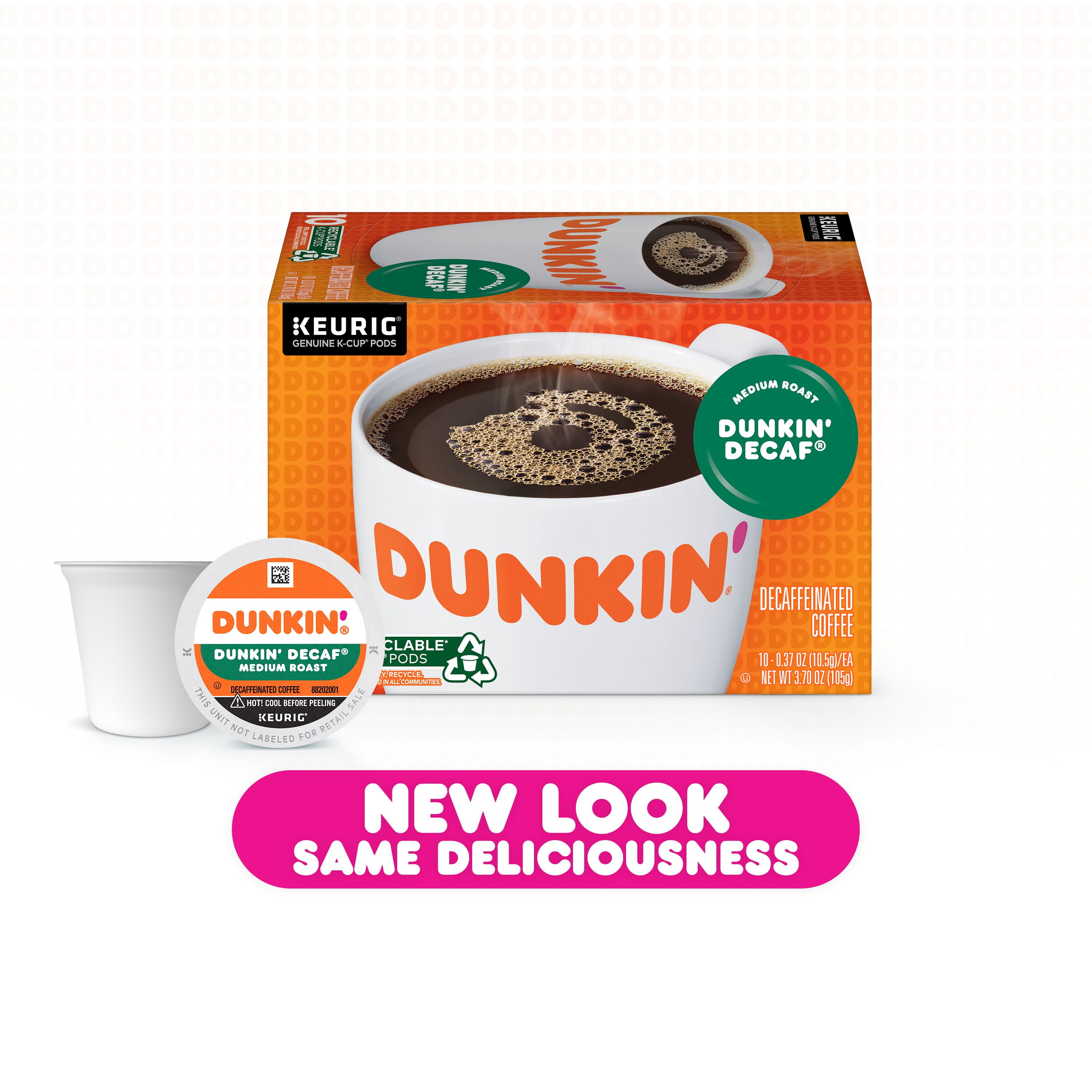 (60 Count) Dunkin' Decaf, Medium Roast, K-Cup Coffee Pods