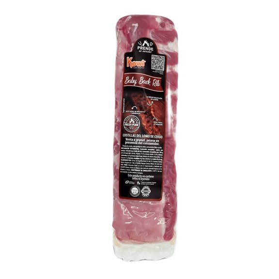 Baby back rib kowi Kowi congelado peso aprox  400 g