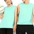 thumbnail image 4 of HBGVBA Tank Top for Men,Men's Tank Top Undershit,Men's Solid Color Breathable Crew Neck Sleeveless Training Soft Lightweight Comfortable Basic Workout Tank Tops, 4 of 4
