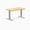 Bamboo / Grey, variant on Desky Zero Bamboo Office Desk - Dark Bamboo / 48 X 30 Inches / Matte Black