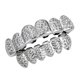 thumbnail image 2 of Boca de metal de cobre personalizada con 6 flores superiores e inferiores talladas para Joker, Halloween Plata, 2 of 6
