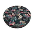 thumbnail image 6 of Uemuo Colorful Tropical Leaves Pattern Round Bar Stool Seat Covers Washable Stool Cushion Slipcover Elastic Bar Chair Covers-, 6 of 7