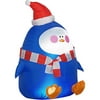 Airblown Inflatable Chubby Penguin Christmas Decor, 4' Tall