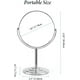 thumbnail image 2 of Espejo de maquillaje de tocador con aumento 1X/3X de 7 pulgadas, espejo de mesa de escritorio con aumento de doble cara con rotación de 360 ​​°, 2 of 5