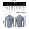 thumbnail image 5 of Men's Stretch Muscle Tshirts Turtleneck Long Sleeve Knit Tees Casual Slim Fit Basic Shirt Tops, 5 of 5