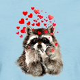 thumbnail image 3 of CafePress - Raccoon Blowing Kisses Cute Animal Love T Shirt - Women's Classic T-Shirt, 3 of 4