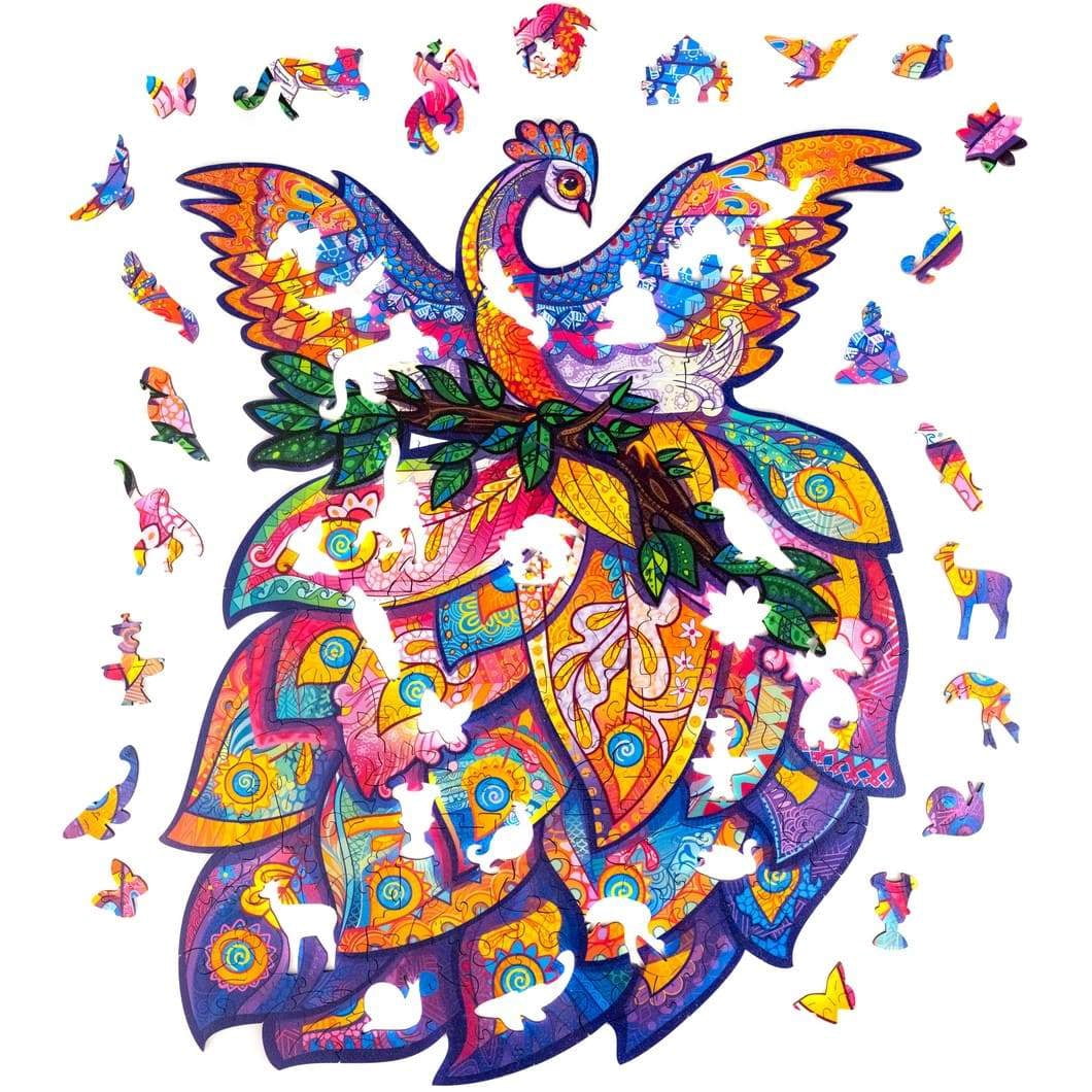 UNIDRAGON Fairy Bird Wooden Jigsaw Puzzle M 198 Pieces