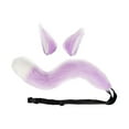 thumbnail image 4 of Juego de orejas y cola de zorro Hugo cola de traje flexible para Unisex adultos Violeta, 4 of 7
