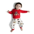 thumbnail image 3 of M+A by Monica + Andy Christmas Organic Cotton Gender Neutral First Moves Bodysuit + Groove Pant + Bib Set, Sizes Newborn -24 Months, 3 of 8