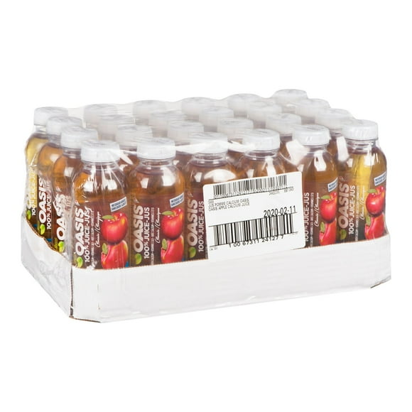 Oasis Pure Apple Juice, With Calcium Polyethylene | 300ML/Unit, 24 Units/Case