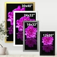thumbnail image 4 of Designart 'Single Purple Chrysanthemum Flower On Black Reflection' Traditional Framed Art Print, 4 of 4