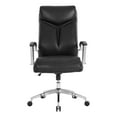 thumbnail image 2 of Realspace® Modern Comfort Verismo Bonded Leather High-Back Executive Office Chair, Black/Chrome, BIFMA Compliant, 2 of 8