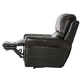 thumbnail image 6 of Samuel Power Lay Flat Recliner with USB Charging Port in Chocolate Brown Leather, 6 of 10