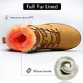 thumbnail image 4 of Visionreast Men Womens Winter Snow Boots Insulated Outdoor Hiking Shoes Faux Fur Lined Warm Boots, 4 of 8