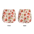 thumbnail image 3 of Balery Strawberries Pantalones cortos deportivos para mujer con forro y dos bolsillos, elásticos, para entrenamiento, gimnasio, yoga-XX-Large, 3 of 7