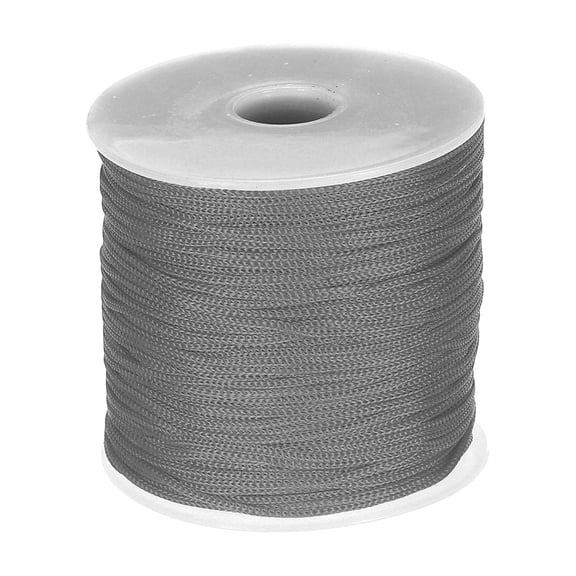 1/16 Inch Polypropylene Rope Braided Ropes, 328ft Nylon Rope Light Grey