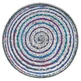 thumbnail image 5 of Simpli Home Margo 20 inch Wide Boho Round Pouf in Blue Handwoven Jute and Cotton, 5 of 9