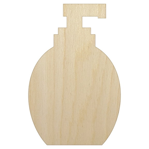 Soap Dispenser Clean Wash Icon Solid Wood Shape Unfinished Piece Cutout Craft DIY Projects - 6.25 Inch Size - 1/4 Inch Thick