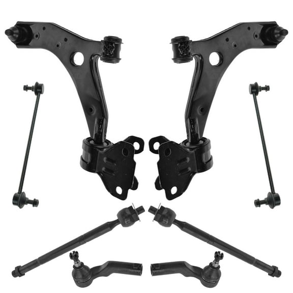 8 Piece Steering Suspension Kit Control Arms with Ball Joints Tie Rods Links PSA64492 Fits select: 2010-2013 MAZDA 3 I