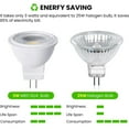 thumbnail image 3 of DYstyle 3W MR11 GU4 LED Bulbs 12V AC/DC GU4.0 Bi-Pin Base LED Spotlights 25W MR11 Halogen Bulb Replacement Daylight 6000K for Outdoor Landscape Track Recessed Cabinet Lighting, 3 of 7