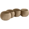 thumbnail image 3 of Meridian Furniture Apollo Beige Velvet Bench, 3 of 11