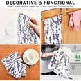 thumbnail image 7 of Coolnut Beautiful Lavender Kitchen Dish Towel Set of 4, Super Soft Absorbent Cleaning Cloth, Reusable Quick Drying Kitchen Towel for Home, Kitchen Washcloth Gift, 7 of 7