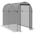 thumbnail image 2 of Outsunny 4' x 8' Plant Protection Tent Crop Cage with Zippered Door for Plants, Herbs, Fruits, Black, 2 of 9
