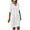 A, variant on Mchoice Linen Dress for Women Summer Fashion Half Sleeve V-Neck Loose Dresses Lace Solid Knee Length Dress Midi Dress
