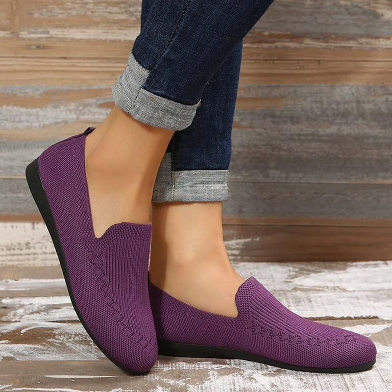Purple shop flats walmart