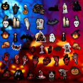 thumbnail image 5 of 1 juego de banderines colgantes de Halloween, banderines decorativos con abalorios para decoración de interiores y exteriores, estilo 6, 5 of 5