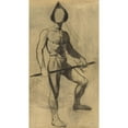 thumbnail image 3 of Karl Wiener 15x24 Black Modern Framed Museum Art Print Titled - Male Act V, 3 of 5