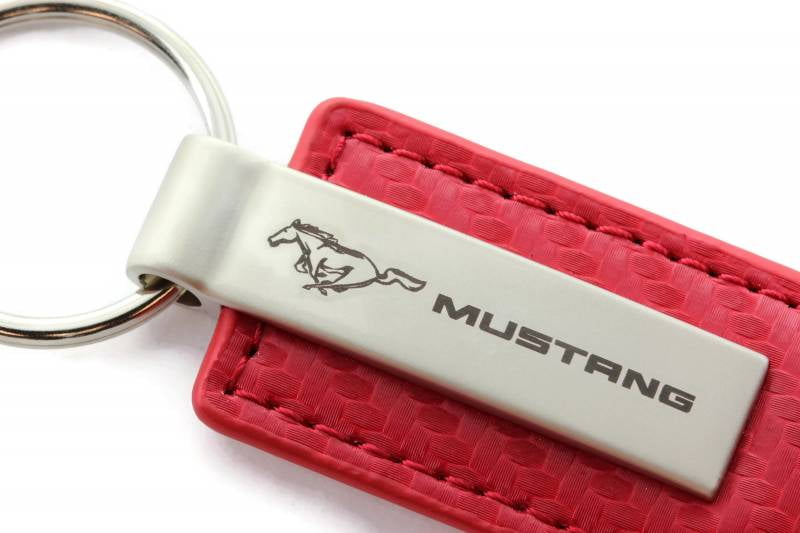 FORD MUSTANG SEAT BELT KEYCHAIN MAE IN AMERICA AND LICENSED BY FORD