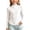 White, variant on YHAJDS Girl Ruffle Sweatshirts Fall Pullover Shirts Solid Color Half Turtleneck Long Sleeve Ruffle Trim Fleece Elastic Base Tops