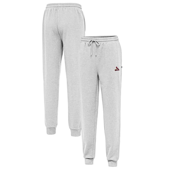 Men's Antigua Heather Gray St. Louis Cardinals Idol Jogger Pants