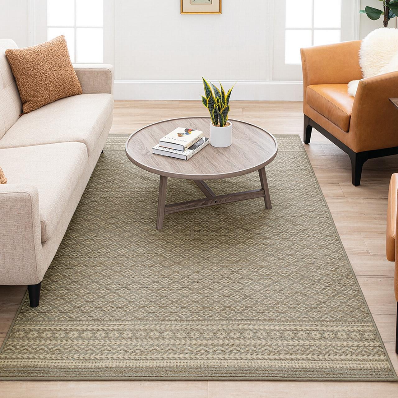 Mohawk Home Colmar Printed Area Rug, Grey, 7' 6" x 10'