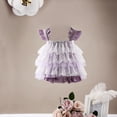 thumbnail image 3 of Elainilye Fashion Newborn Baby Girl Dress Ruffle Sleeve Multi Layered Mesh Suspender Dress Girls Cake Dress, Size 3-18 Months, 3 of 5