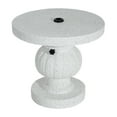 thumbnail image 3 of Christopher Knight Home 20"H Vintage Patio Umbrella Base Side Table, Sand Fill Design, White Marble, 3 of 12